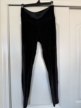 Black Velvet Leggings